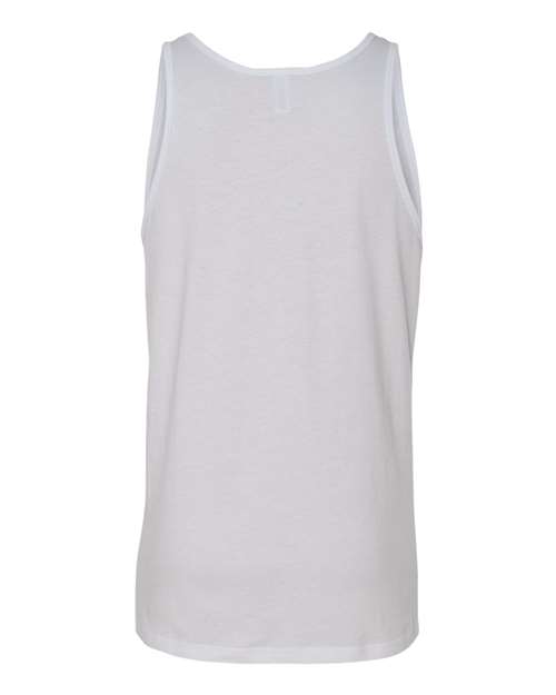 BELLA + CANVAS 3480 Jersey Tank - White - back