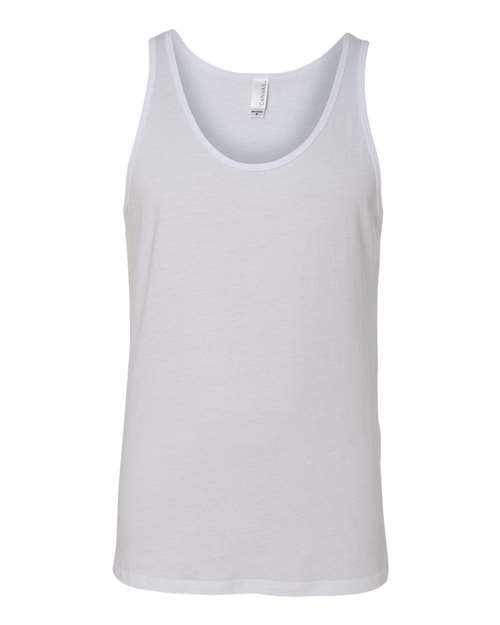 BELLA + CANVAS 3480 Jersey Tank - White - front