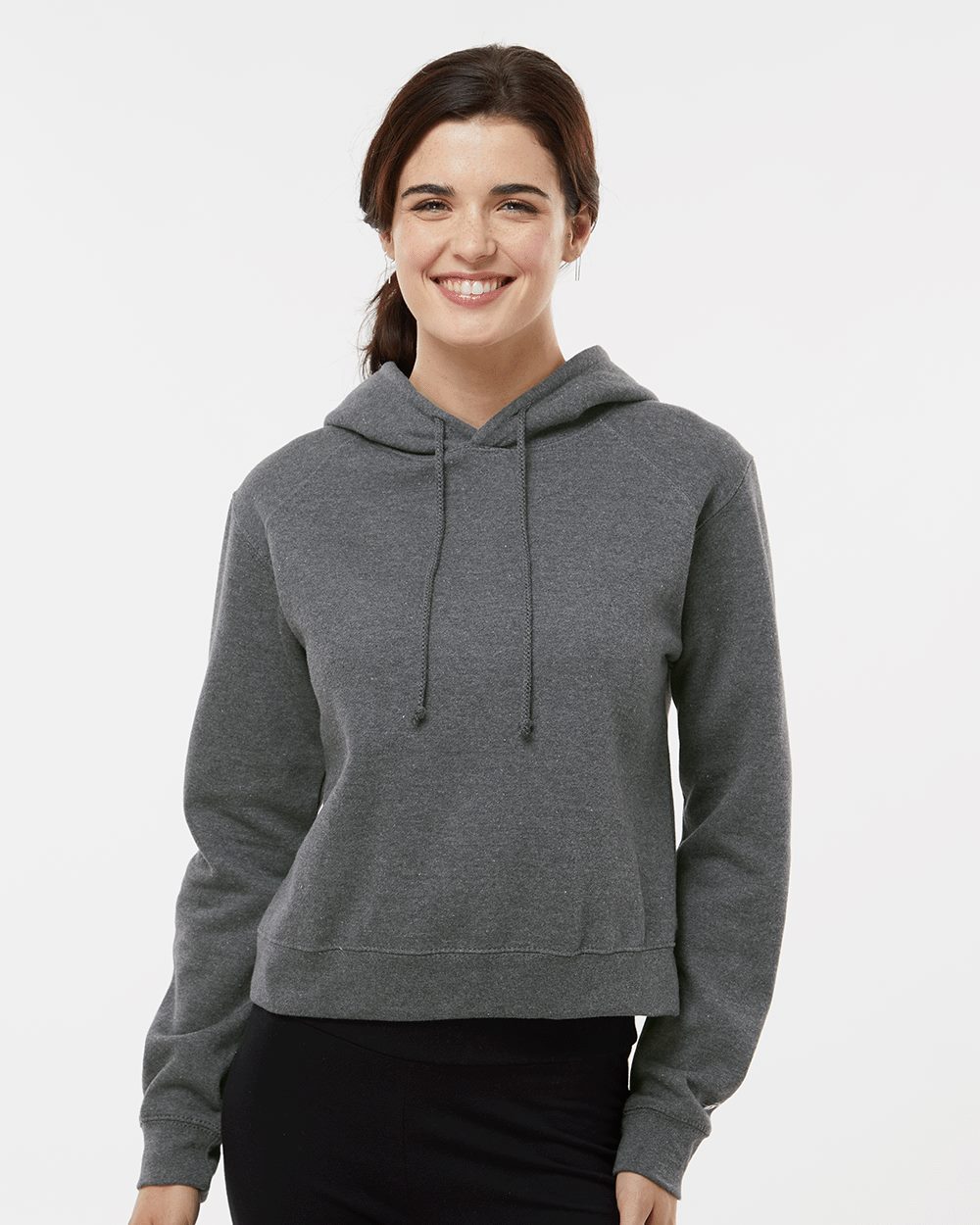 Badger 1261 Women's Crop Hooded Sweatshirt - style