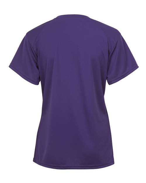 Badger 4162 Women’s B-Core V-Neck T-Shirt - Purple - back