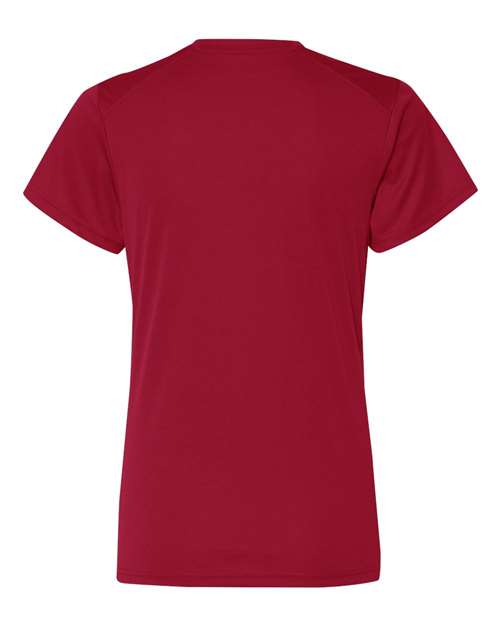 Badger 4162 Women’s B-Core V-Neck T-Shirt - Red - back