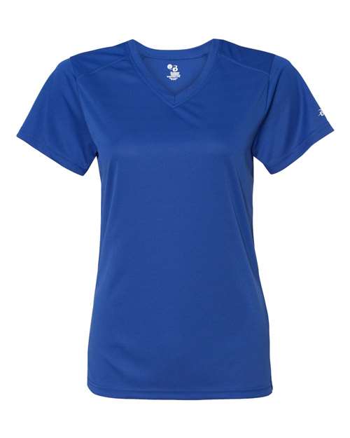 Badger 4162 Women’s B-Core V-Neck T-Shirt - Royal - front