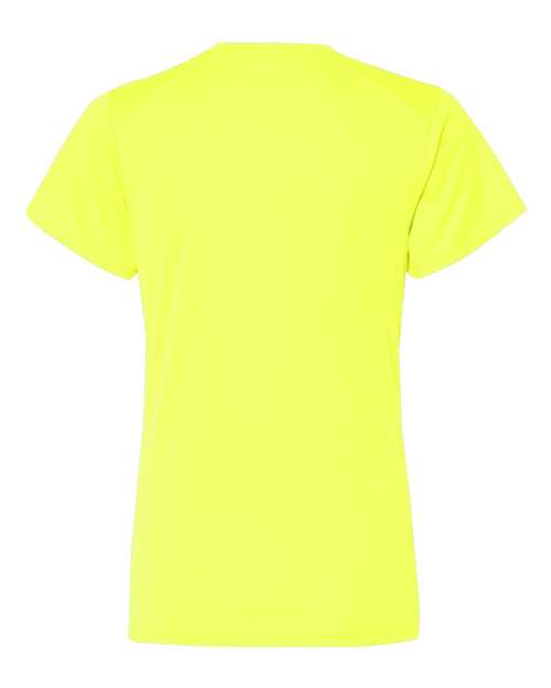 Badger 4162 Women’s B-Core V-Neck T-Shirt - Safety Yellow - back