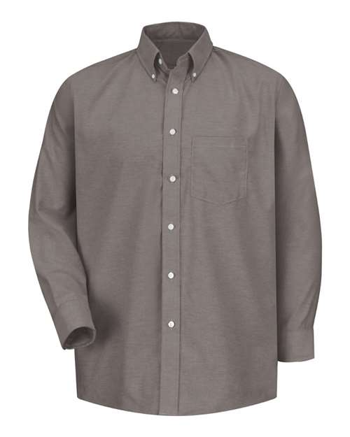 Red Kap SR70 Men's Executive Oxford Dress Shirt - GY-Grey 32 - front