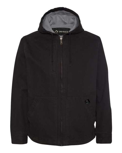 DRI DUCK 5090 Men's Laredo Boulder Cloth™ Canvas Jacket with Thermal Lining - Black - front