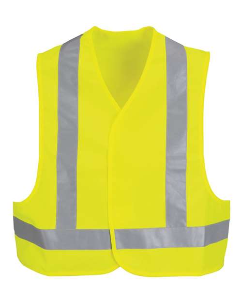Red Kap VYV6 Men's High Visibility Safety Vest - Yellow/ Green - front