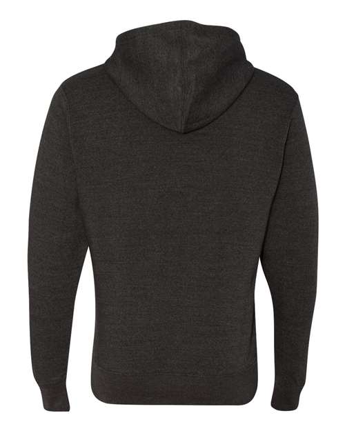 J. America 8620 Men's Cloud Fleece Hooded Sweatshirt - Charcoal Heather - back