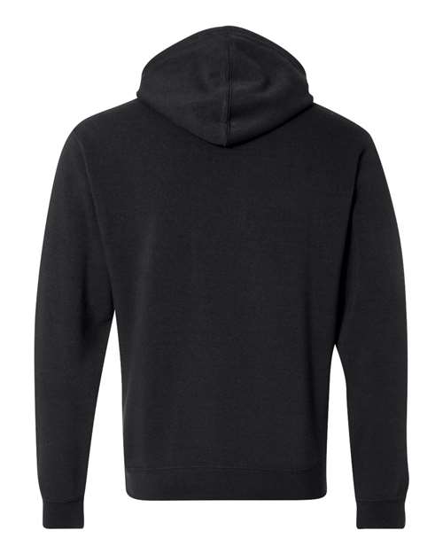 J. America 8620 Men's Cloud Fleece Hooded Sweatshirt - Black - back