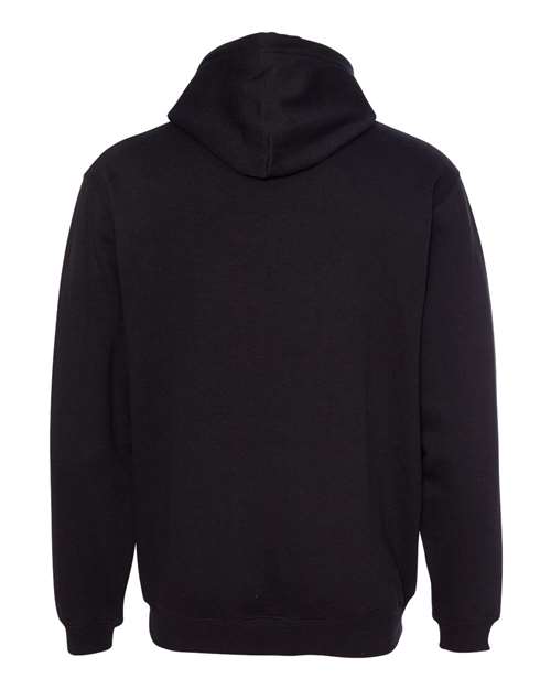 J. America 8815 Men's Tailgate Hooded Sweatshirt - Black - back