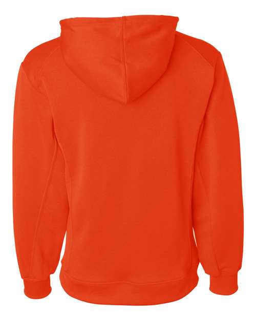Badger 1454 Men's Performance Fleece Hooded Sweatshirt - Burnt Orange - back