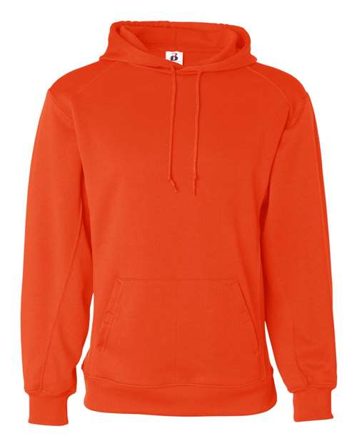 Badger 1454 Men's Performance Fleece Hooded Sweatshirt - Burnt Orange - front