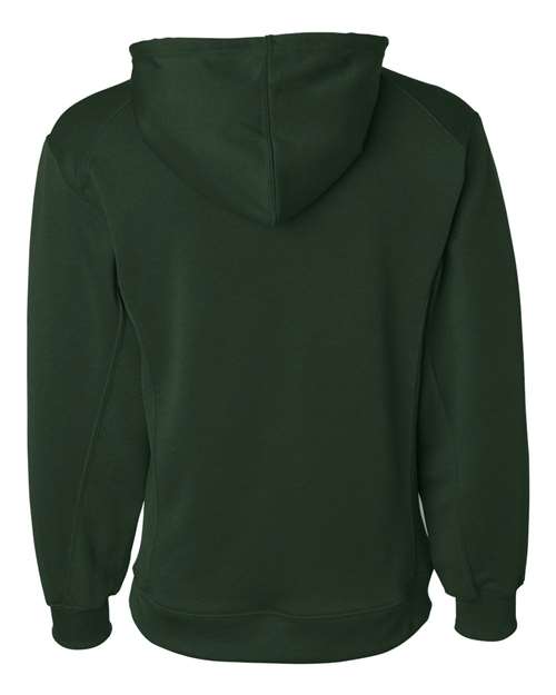 Badger 1454 Men's Performance Fleece Hooded Sweatshirt - Forest - back