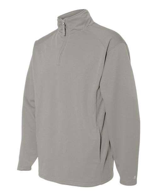 Badger 1480 Men's Performance Quarter-Zip Pullover - Silver - side