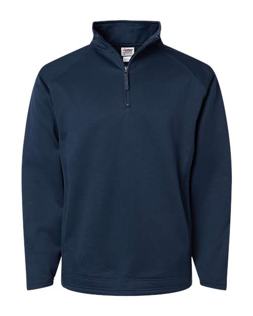 Badger 1480 Men's Performance Quarter-Zip Pullover - Navy - front