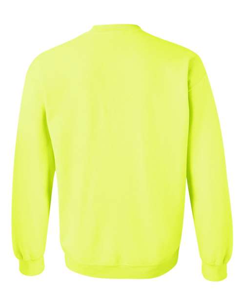Gildan 18000 Unisex Heavy Blend™ Crewneck Sweatshirt - Safety Green - back