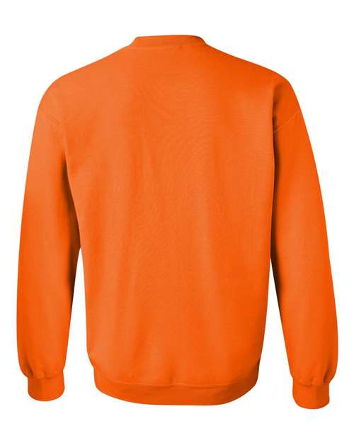 Gildan 18000 Unisex Heavy Blend™ Crewneck Sweatshirt - Safety Orange - back