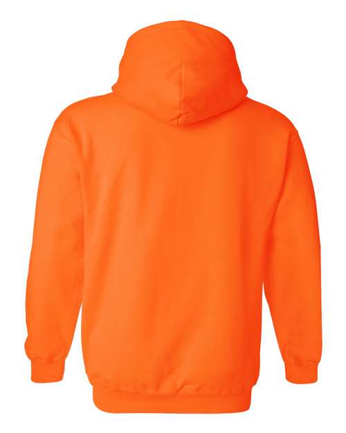 Gildan 18500 Unisex Heavy Blend™ Hooded Sweatshirt - Safety Orange - back