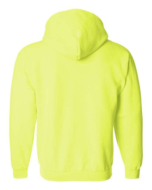Gildan 18600 Unisex Heavy Blend™ Full-Zip Hooded Sweatshirt - Safety Green - back