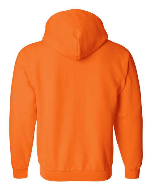 Gildan 18600 Unisex Heavy Blend™ Full-Zip Hooded Sweatshirt - Safety Orange - back