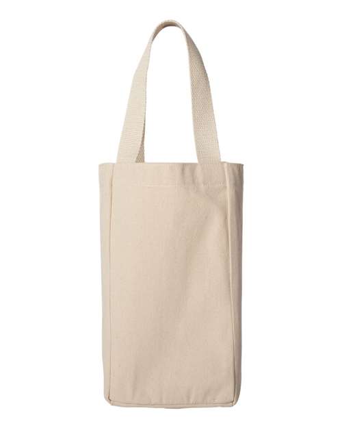 Liberty Bags 1726 Double Bottle Wine Tote - Natural - front