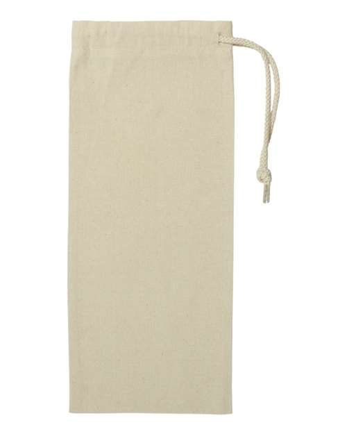 Liberty Bags 1727 Drawcord Wine Bag - Natural - front