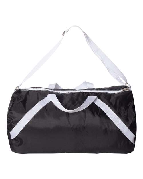 Liberty Bags FT004 18" Nylon Roll Duffel Bag - Black - front