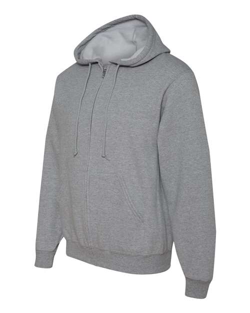 JERZEES 993MR Unisex NuBlend® Full-Zip Hooded Sweatshirt - Athletic Heather - side
