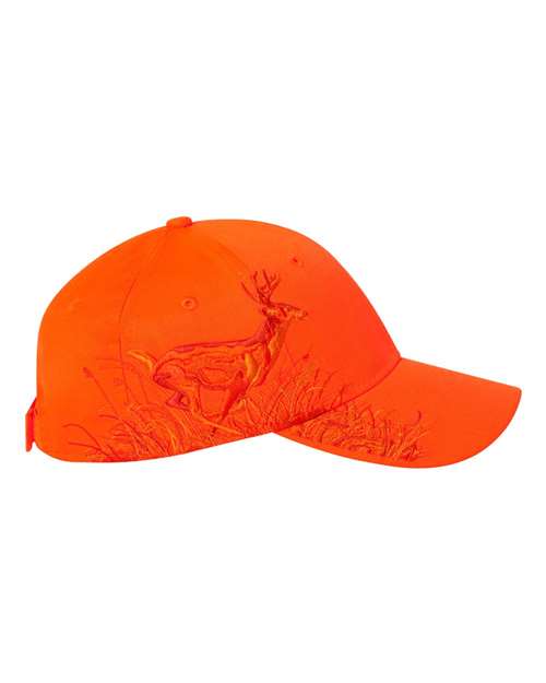 DRI DUCK 3301 Running Buck Cap - Blaze Orange - Buck - side