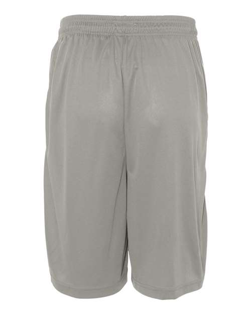 Badger 4119 Men's B-Core 10" Shorts with Pockets - Silver - back