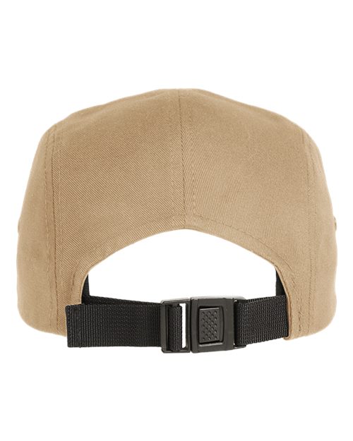 YP Classics 7005 Classic Jockey Flat Bill Cap - Khaki - back