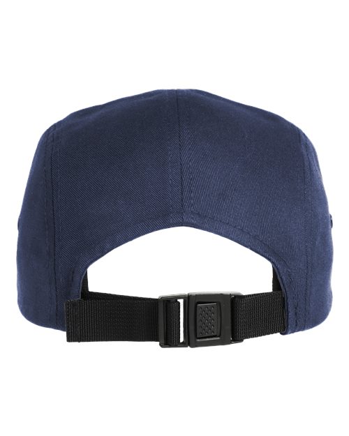 YP Classics 7005 Classic Jockey Flat Bill Cap - Navy - back