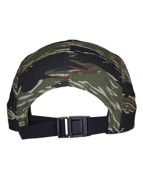 YP Classics 7005 Classic Jockey Flat Bill Cap - Tiger Camo - back