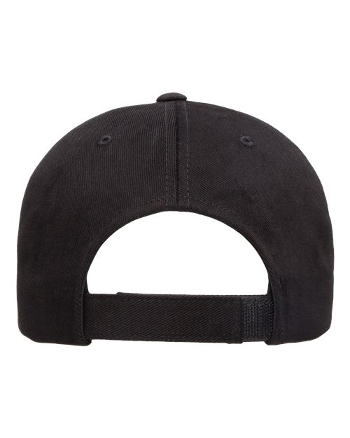 YP Classics 6363V Structured Brushed Twill Cap - Black - back