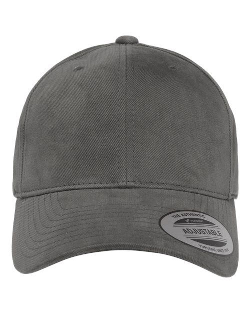 YP Classics 6363V Structured Brushed Twill Cap - Dark Grey - front