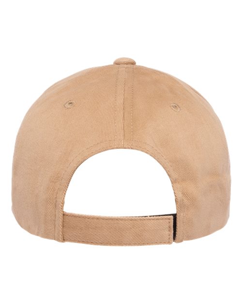 YP Classics 6363V Structured Brushed Twill Cap - Khaki - back