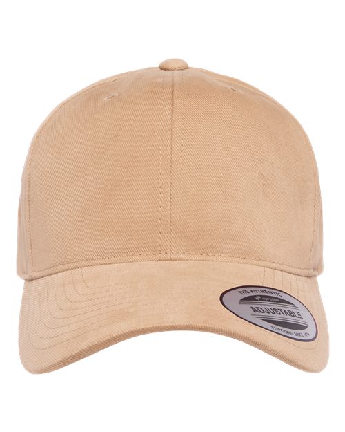 YP Classics 6363V Structured Brushed Twill Cap - Khaki - front