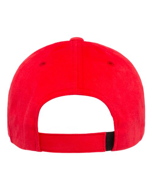 YP Classics 6363V Structured Brushed Twill Cap - Red - back