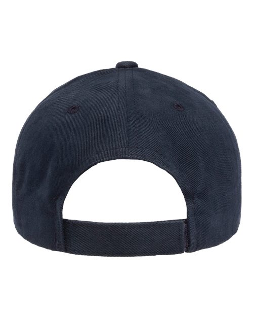 YP Classics 6363V Structured Brushed Twill Cap - Navy - back