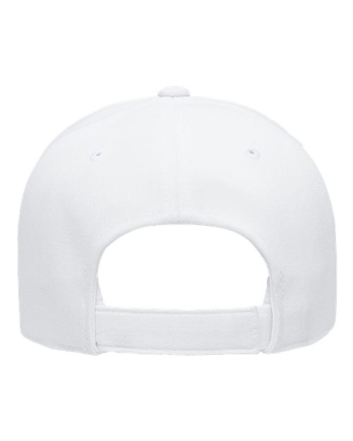 YP Classics 6363V Structured Brushed Twill Cap - White - back