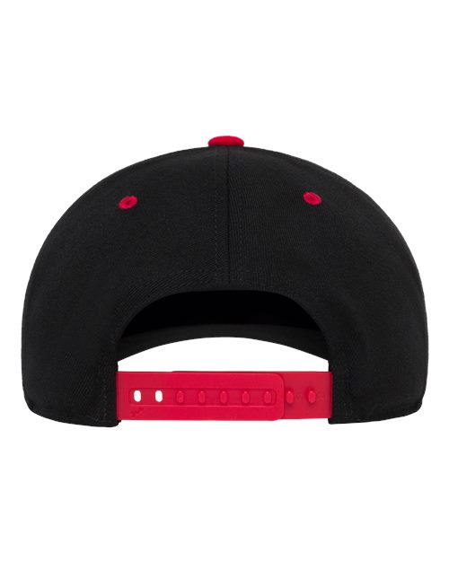 Flexfit 110F 110® Snapback Cap - Black/ Red - back