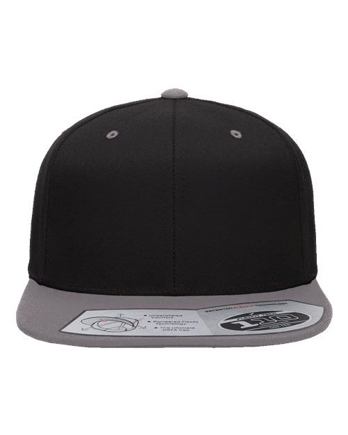 Flexfit 110F 110® Snapback Cap - Black/ Grey - front