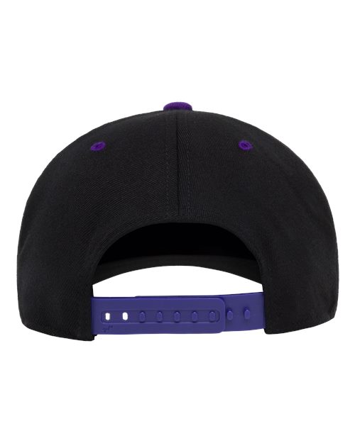 Flexfit 110F 110® Snapback Cap - Black/ Purple - back