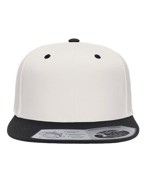 Flexfit 110F 110® Snapback Cap - Natural/ Black - front