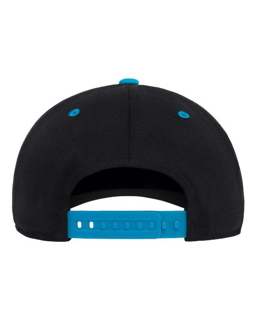 Flexfit 110F 110® Snapback Cap - Black/ Teal - back