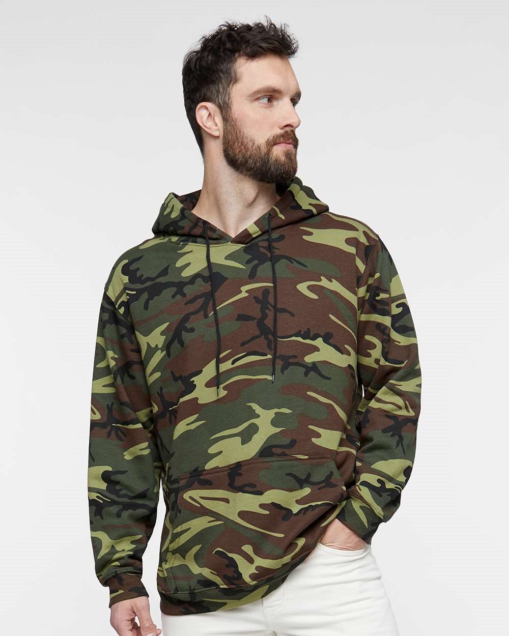Code Five 3969 Unisex Camo Fleece Hoodie Sweatshirt - style
