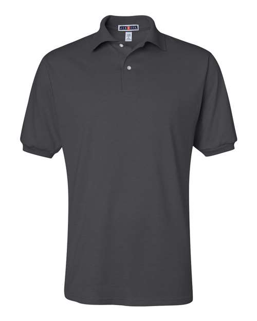 JERZEES 437MSR Men's SpotShield® 50/50 Polo - Charcoal Grey - front