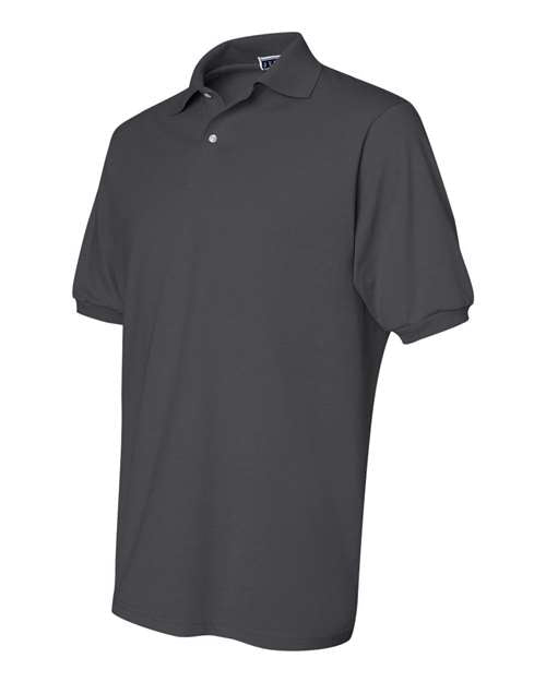 JERZEES 437MSR Men's SpotShield® 50/50 Polo - Charcoal Grey - side