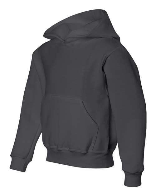 JERZEES 996YR Youth NuBlend® Hooded Sweatshirt - Charcoal Grey - side