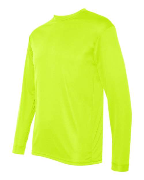 C2 Sport 5104 Unisex Performance Long Sleeve T-Shirt - Safety Yellow - side