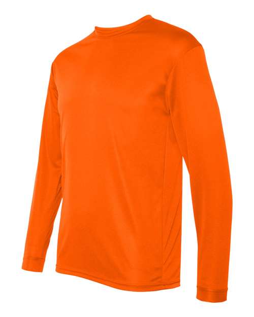 C2 Sport 5104 Unisex Performance Long Sleeve T-Shirt - Safety Orange - side
